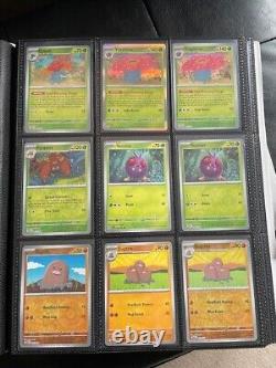 Pokemon TCG Scarlet & Violet 151 Complete Base Set in binder inc. Revs, Promos