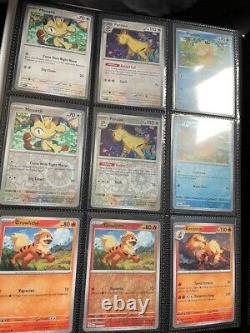 Pokemon TCG Scarlet & Violet 151 Complete Base Set in binder inc. Revs, Promos