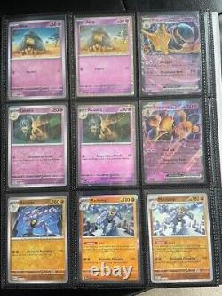 Pokemon TCG Scarlet & Violet 151 Complete Base Set in binder inc. Revs, Promos