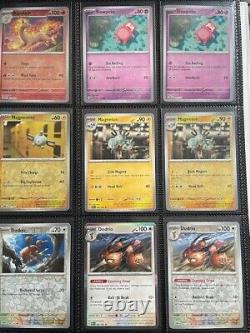 Pokemon TCG Scarlet & Violet 151 Complete Base Set in binder inc. Revs, Promos