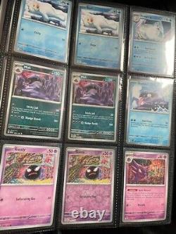 Pokemon TCG Scarlet & Violet 151 Complete Base Set in binder inc. Revs, Promos