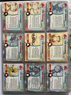 Pokemon Topps Series 1 Complete Set # 1-90 NM/M in Folder & 9 Pocket Pages