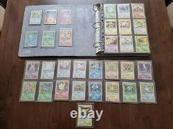 Pokemon base 2 set complete M/NM Double Sleeved & Binder + ancient Mew