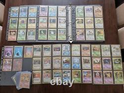 Pokemon base 2 set complete M/NM Double Sleeved & Binder + ancient Mew