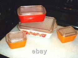 Pyrex Friendship refrigerator complete set of 8 excellent to mint condition