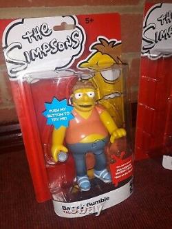 RARE complete Mint set THE SIMPSONS 25th Anniversary talking Action Figures 2014