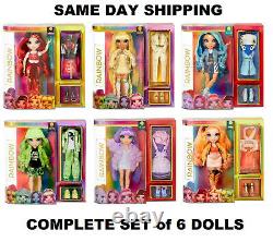 Rainbow High Fashion Doll COMPLETE SET LOT of 6 Same Day Shipping