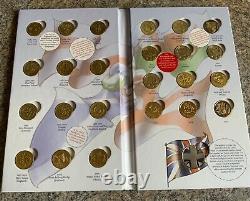 Royal Mint Coin Hunt First Edition £1 Album Full Set With Completer Medallion