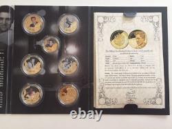 SUPER RARE Elvis King of Rock n' Roll GOLD Coins MINT CONDITION & COMPLETE SET