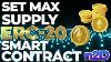 Set An Erc 20 Token Max Supply And Pre Mint Supply Amount In A Smart Contract