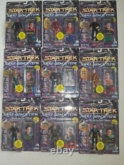 Star Trek Deep Space Nine complete set of 9 Figures 1993 mint on cards very Rare