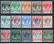 Straits Settlements 1937 Complete Set Of Definitive Stamps In Mounted Mint