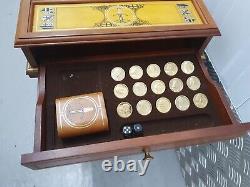 The Excalibur Backgammon Set For Frankling Mint Complete