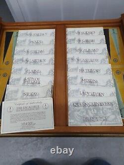 The Excalibur Backgammon Set For Frankling Mint Complete