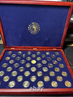 The Morgan Mint 24kt gold plated COMPLETE state set With COA And COO