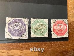 Turkey 1898 Ottoman Army in Thessaly 3 COMPLETE SET SG #M162/M166 mint & used p