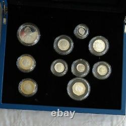 UK 2012 ROYAL MINT DIAMOND JUBILEE 10 COIN SILVER PROOF SET complete