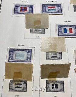 USA. 1943 1944 Overrun Countries Issues complete set Mint Hinged