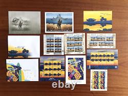 Ukrainian postage stamps, a complete set of stamps of the war period, full sheet