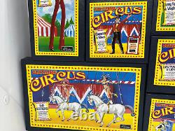 Vintage Britains Rare Britains Circus Figures Complete Set Mint Unused