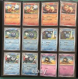 WHITE 100% Complete Pokemon 151 Master Base Set NO SAR Reverse Holo & EX incl