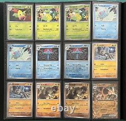 WHITE 100% Complete Pokemon 151 Master Base Set NO SAR Reverse Holo & EX incl