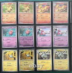 WHITE 100% Complete Pokemon 151 Master Base Set NO SAR Reverse Holo & EX incl