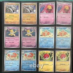 WHITE 100% Complete Pokemon 151 Master Base Set NO SAR Reverse Holo & EX incl