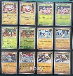 WHITE 100% Complete Pokemon 151 Master Base Set NO SAR Reverse Holo & EX incl