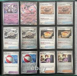 WHITE 100% Complete Pokemon 151 Master Base Set NO SAR Reverse Holo & EX incl