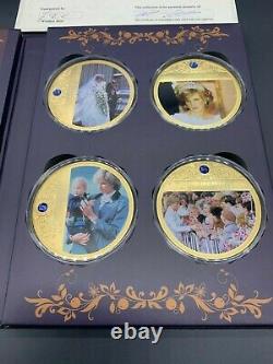 Windsor Mint coin Collection. DIANA PORTRAITS OF A PRINCESS II-Complete set of 4