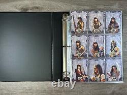 Xena Beauty & Brawn Card Set Complete Base Set + Chase Card Sets + Binder